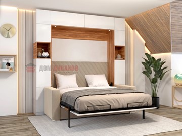 Кровать-шкаф с диваном DetalMaster Аделина 1400х2000 в Саратове