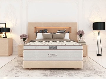 Кровать спальная Smart Compact/Podium M 160х200, Флок (Велсофт Бежевый) в Саратове