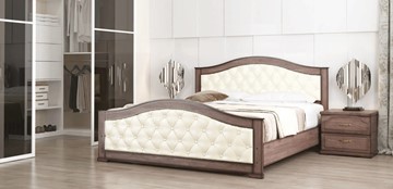 Кровать спальная СВ-Стиль Стиль 1, 160х200, кожзам, с основанием в Саратове