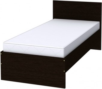 Кровать односпальная K09 с основанием, цвет Венге в Саратове