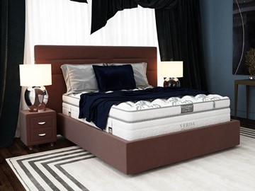 Кровать спальная Modern/Island M 180х200, Флок (Велсофт Спелая слива) в Саратове