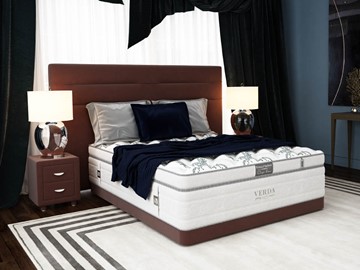 Двуспальная кровать Modern/Basement 180х200, Флок (Велсофт Спелая слива) в Саратове
