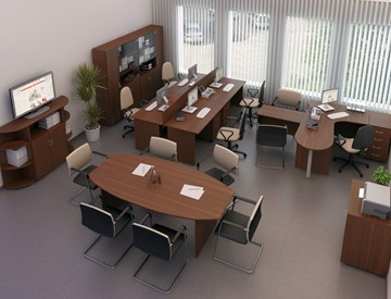 Набор мебели в офис Комфорт №3 (французский орех) в Саратове