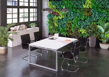 Комплект офисной мебели Riva Metal System Style (Серый/Белый) в Балаково