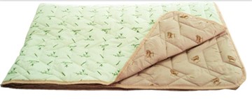 Одеяло «Зима-Лето», ткань: тик, материалы: бамбук/верблюжья шерсть в Саратове