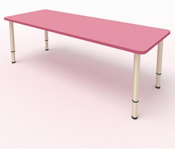 Стол для детей 2-местный  (по одну сторону столешн.) СДО-2 (0-3) розовый (МДФ) в Саратове