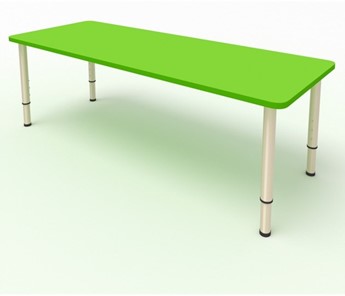 Детский стол 2-местный  (по одну сторону столешн.) СДО-2 (0-3) зеленый (МДФ) в Саратове
