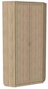 Шкаф распашной 401 угловой со штангой, цвет Дуб Сонома в Саратове