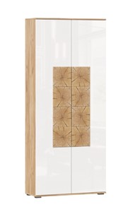 Шкаф двухстворчатый Фиджи с декоративными накладками 659.310, Дуб Золотой/Белый в Саратове