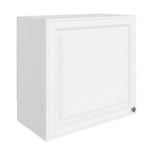 Кухонный шкаф Мишель под вытяжку L600 H566 (1 дв. гл.) эмаль (белый/белый) в Энгельсе