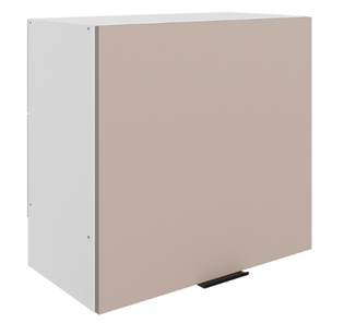 Шкаф настенный Стоун L600 Н566 (1 дв. гл.) (белый/грей софттач) в Саратове