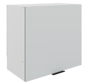 Кухонный шкаф Стоун L600 Н566 (1 дв. гл.) (белый/лайт грей софттач) в Саратове