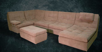 П-образный диван Шад Премьер со столом-пуфом в Энгельсе