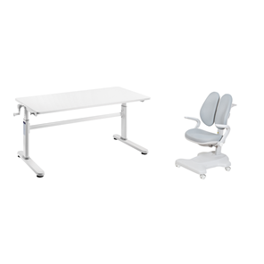 Комплект парта + кресло Imparare Grey + Estate Grey + чехол для кресла в подарок в Саратове