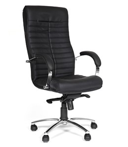 Офисное кресло CHAIRMAN 480 Экокожа премиум черная в Саратове