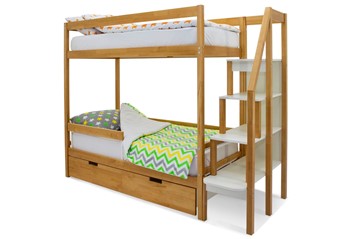 Детская двухэтажная кровать Svogen дерево в Энгельсе