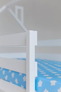 Двухэтажная детская кровать Домик с ящиками, цвет белый в Саратове - предосмотр 5