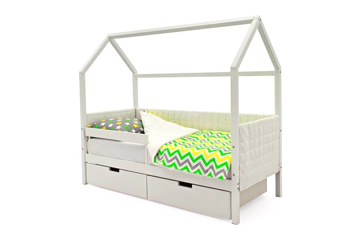 Детская кровать-домик «Svogen белая» мягкая в Саратове - изображение 3