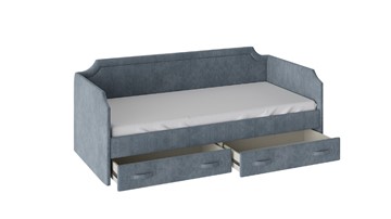 Кровать в детскую Кантри Тип 1, ТД-308.12.02 (Замша синяя) в Саратове - предосмотр 1