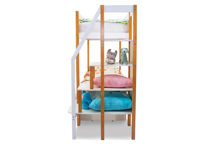 Детская двухэтажная кровать Svogen дерево-белый в Саратове - изображение 6