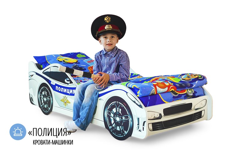 Кровать-машина детская Полиция в Саратове - изображение 1