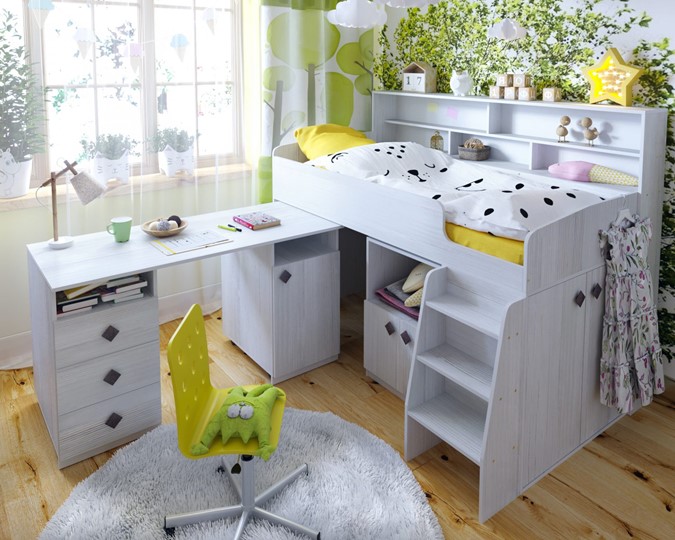 Детская кровать-чердак Малыш-5, цвет Винтерберг в Саратове - изображение 7