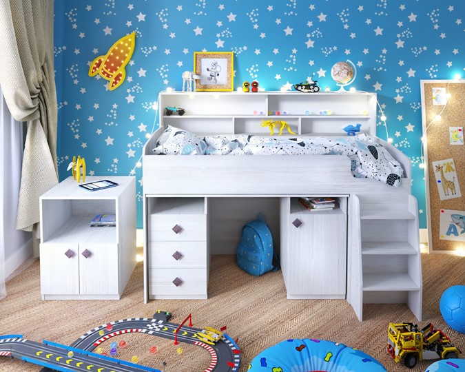 Детская кровать-чердак Малыш-5, цвет Винтерберг в Саратове - изображение 8