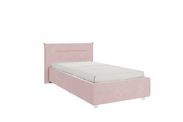 Детская кровать 0.9 Альба, нежно-розовый (велюр) в Саратове