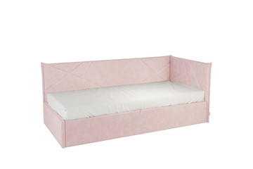 Кроватка 0.9 Бест (Тахта), нежно-розовый (велюр) в Энгельсе