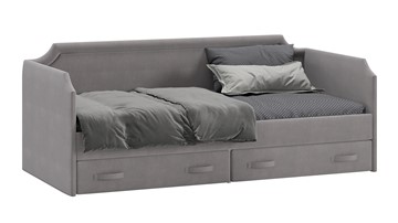 Подростковая кровать Кантри Тип 1, ТД-308.12.02 (Велюр Светло-серый) в Энгельсе
