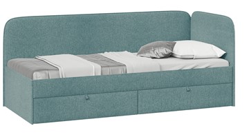 Кровать детская Молли тип 1 (80), Микровелюр Scandi Indigo 11 в Саратове