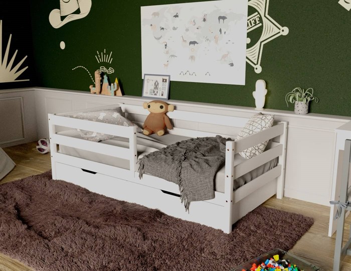 Кровать детская Софа с ящиками, цвет белый в Саратове - изображение 3