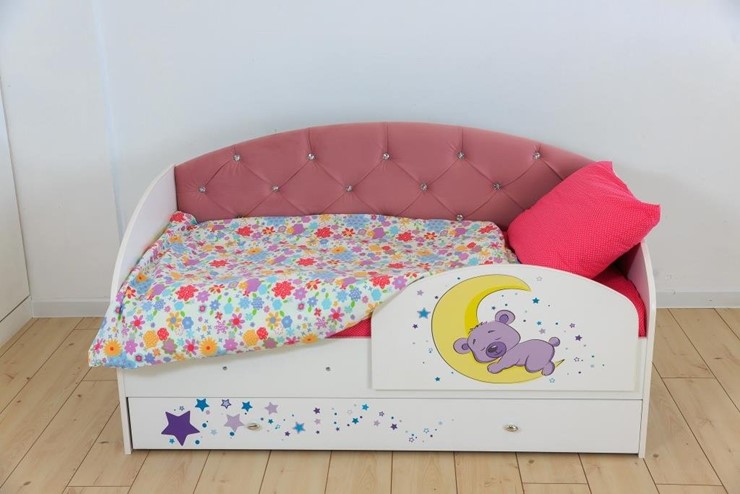 Детская кровать Звездочка с бортиком, Розовый в Энгельсе - изображение 6