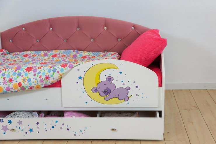 Детская кровать Звездочка с бортиком, Розовый в Энгельсе - изображение 7