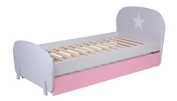 Детская кровать POLINI Kids Mirum 1915 Серый / розовый в Саратове