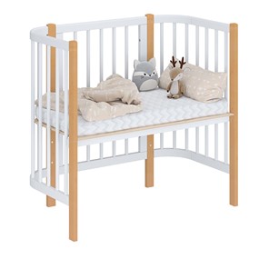 Детская кровать POLINI Kids Simple 105 Белый / Бук в Саратове - предосмотр 1