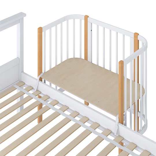 Детская кровать POLINI Kids Simple 105 Белый / Бук в Саратове - изображение 3