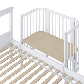 Кроватка приставная POLINI Kids Simple 105 Белый в Саратове - предосмотр 2