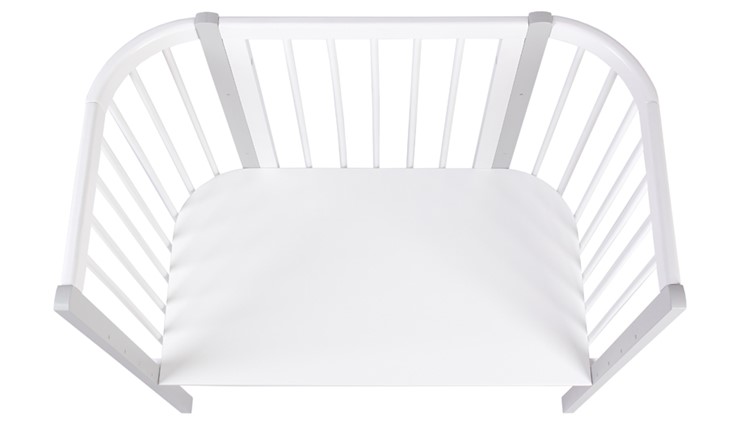 Приставная кровать POLINI Kids Simple 120 Белый / Серый в Саратове - изображение 3