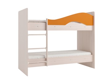 Двухэтажная кровать Мая на щитах, корпус Млечный дуб, фасад Оранжевый в Энгельсе