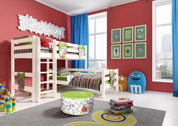 Детская 2-этажная кровать Соня, Вариант 7 Белый в Саратове