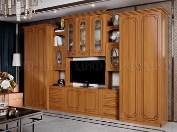Гостиный гарнитур Альберт со шкафами, матовый в Саратове - предосмотр