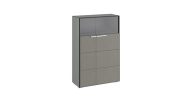 Шкаф Наоми комбинированный двухстворчатый, цвет Фон серый, Джут ТД-208.07.29 в Саратове