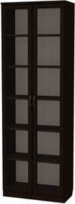 Шкаф со стеклянными дверцами 224, цвет Венге в Саратове