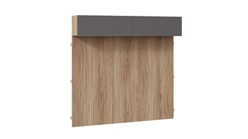 Навесной шкаф с декоративными панелями Порто (366) СМ-393.21.023-24 (Яблоня Беллуно/Графит софт) в Энгельсе