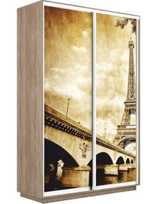 Шкаф 2-х створчатый Экспресс 1400x450x2200, Париж/дуб сонома в Энгельсе