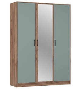 Шкаф 3-х дверный ШР3/1 Соната с зеркалом Дуб Крафт Табачный - Муссон в Энгельсе