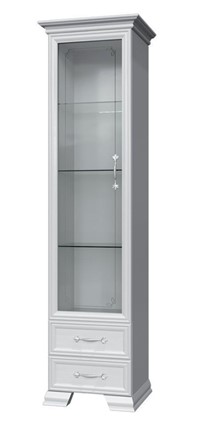 Шкаф-витрина Грация ШР-1, белый, 1 стекло, 420 в Энгельсе - изображение