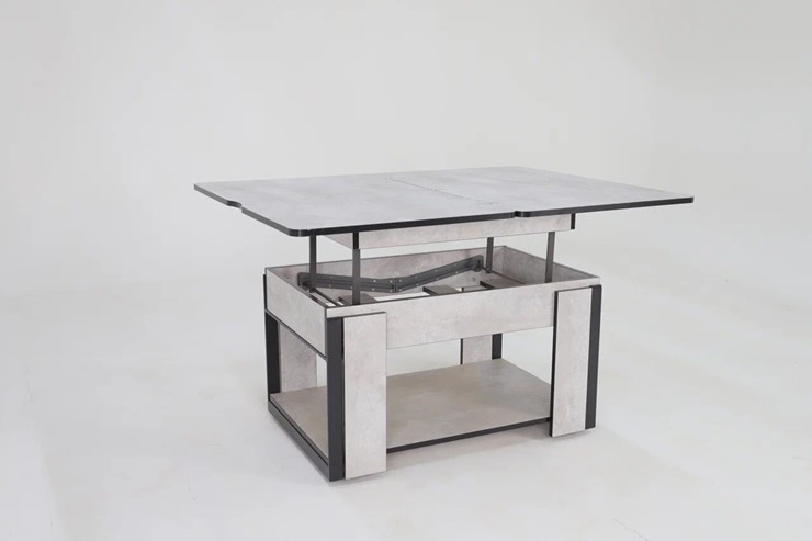 Складной стол-трансформер Дэнс, цемент светлый в Энгельсе - изображение 3