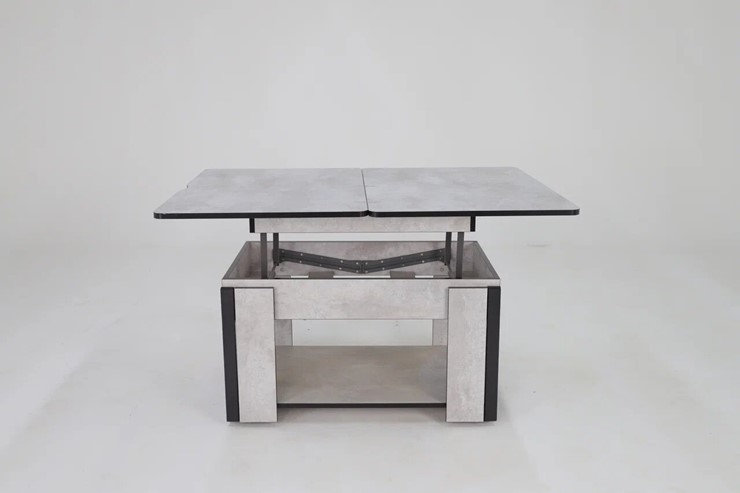 Складной стол-трансформер Дэнс, цемент светлый в Энгельсе - изображение 4